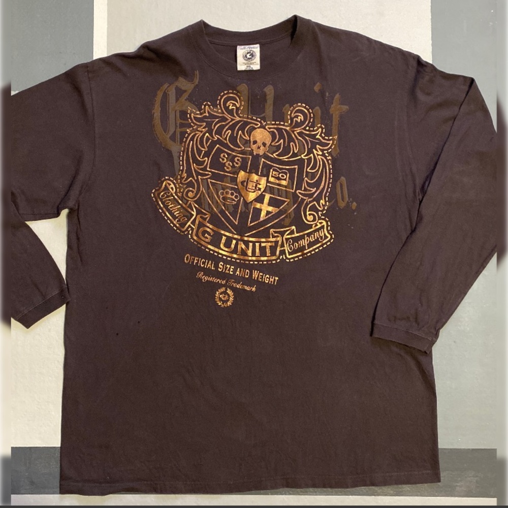 Men's Brown G Unit Long Sleeve